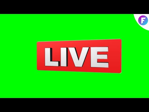 News Live Button Animation Green Screen | Live Green Screen For News Channel | Femo Footage